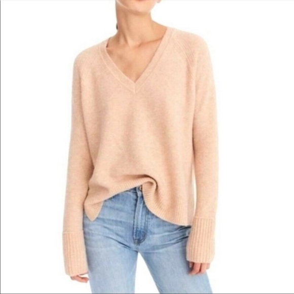 J. Crew Sweaters - J. Crew Tan Supersoft Yarn V-neck Sweater Top